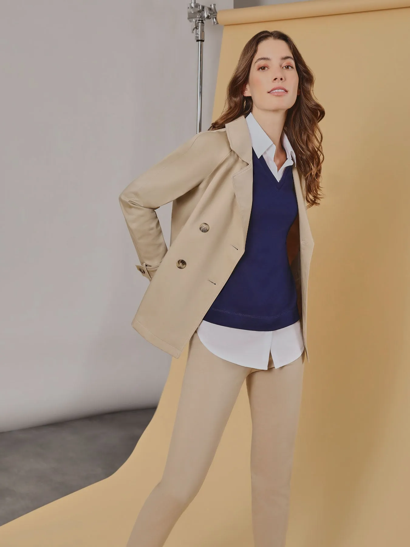 Double-Breasted Trench Coat