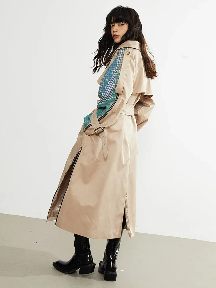 Draciey Printed Trench Coat