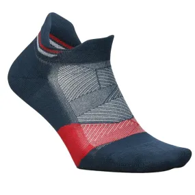 Elite Light Cushion No Show Tab Socks USA Navy