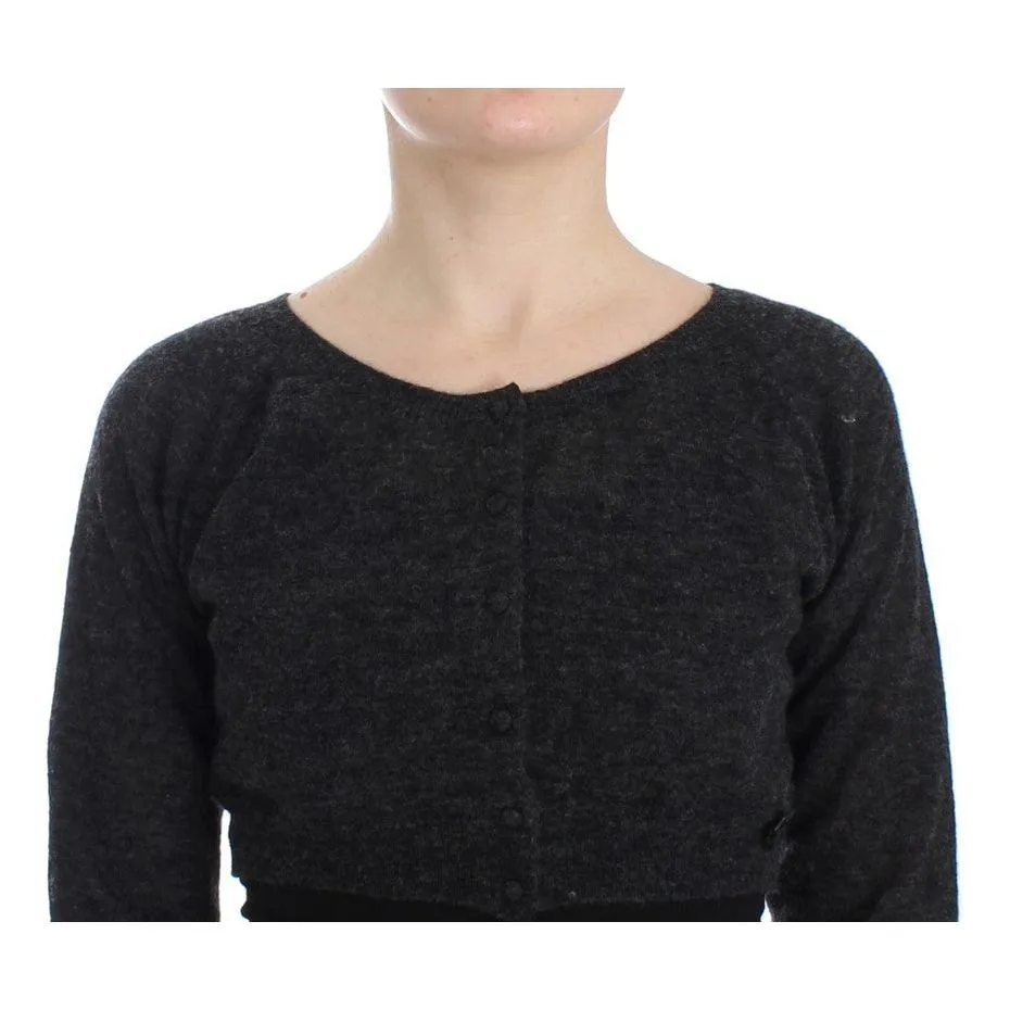 Ermanno Scervino Chic Cropped Alpaca Wool Sweater