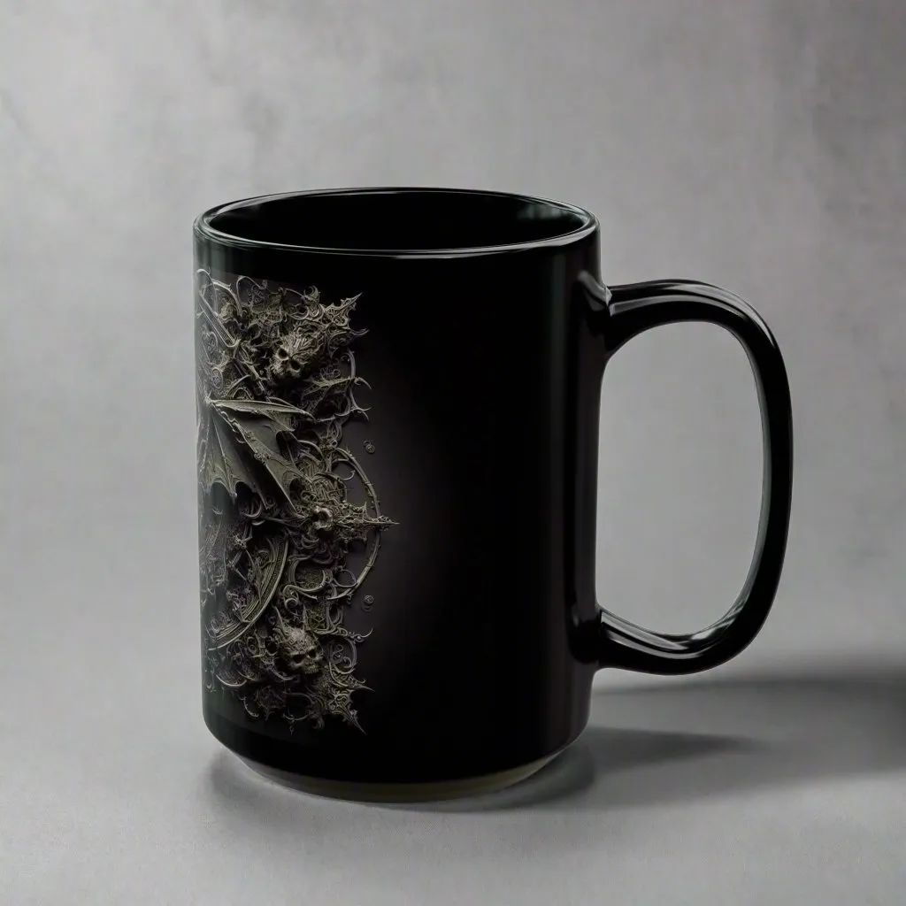 Eternal Shadows Gothic Coffee Cup – Unveil the Mystery in Every Sip