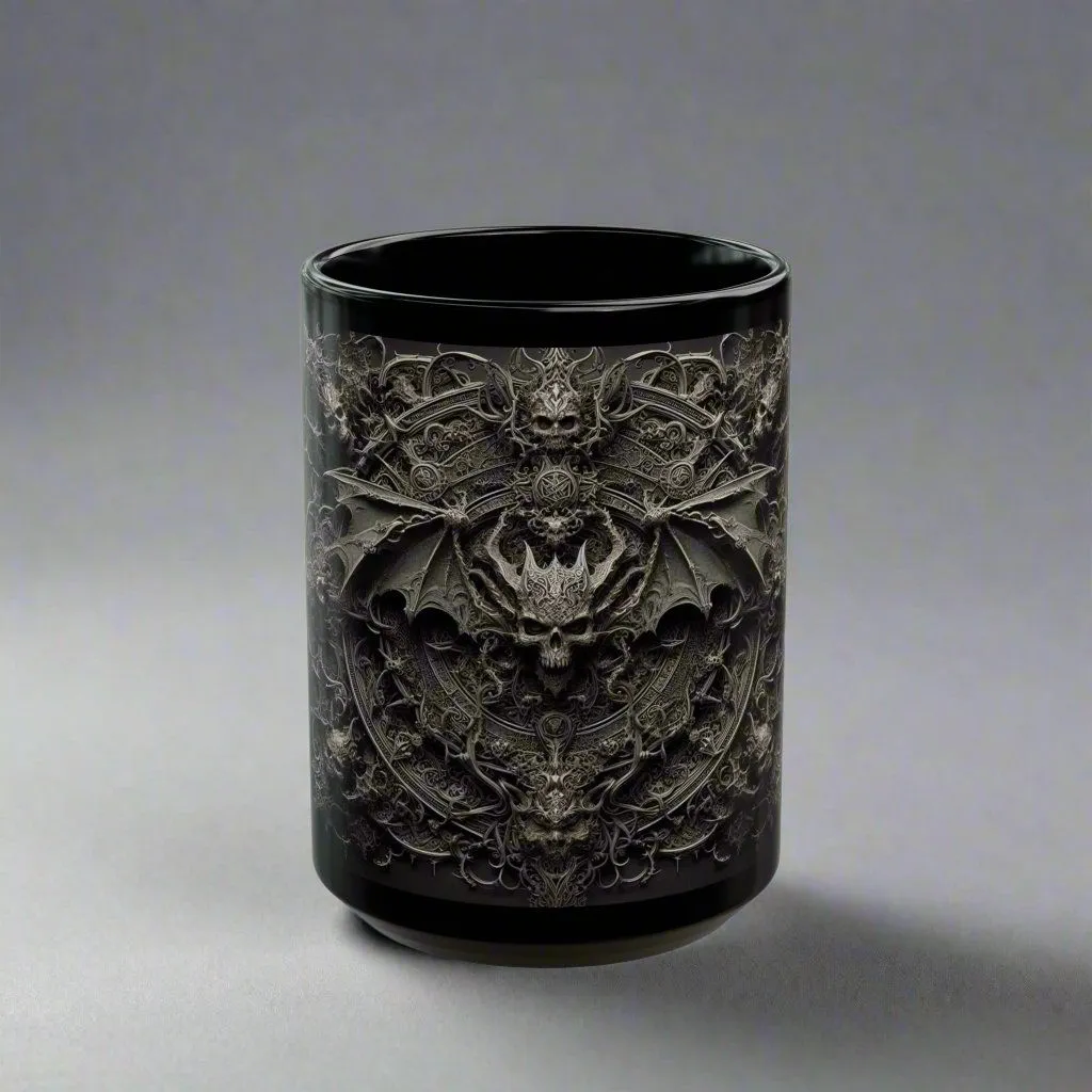 Eternal Shadows Gothic Coffee Cup – Unveil the Mystery in Every Sip