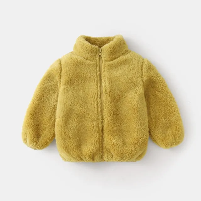 Fluffy Teddy Jacket - Green