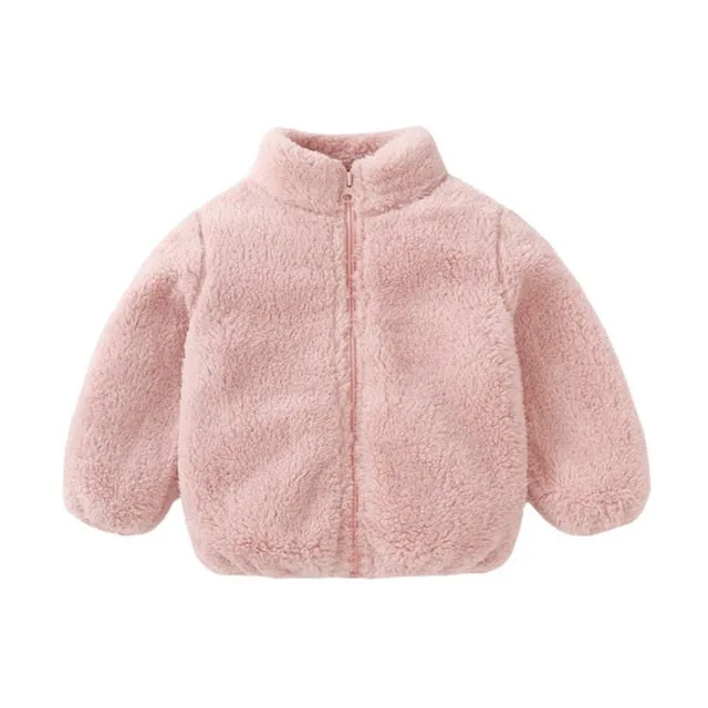 Fluffy Teddy Jacket - Green