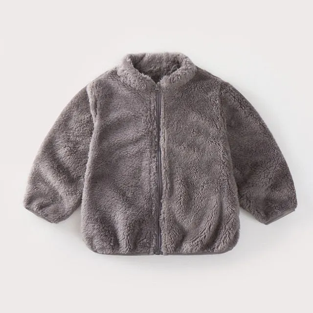 Fluffy Teddy Jacket - Green