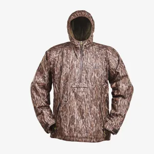 Gator Waders Mens Mossy Oak Bottomland Waterproof 1/2 Zip Bog Hoodie