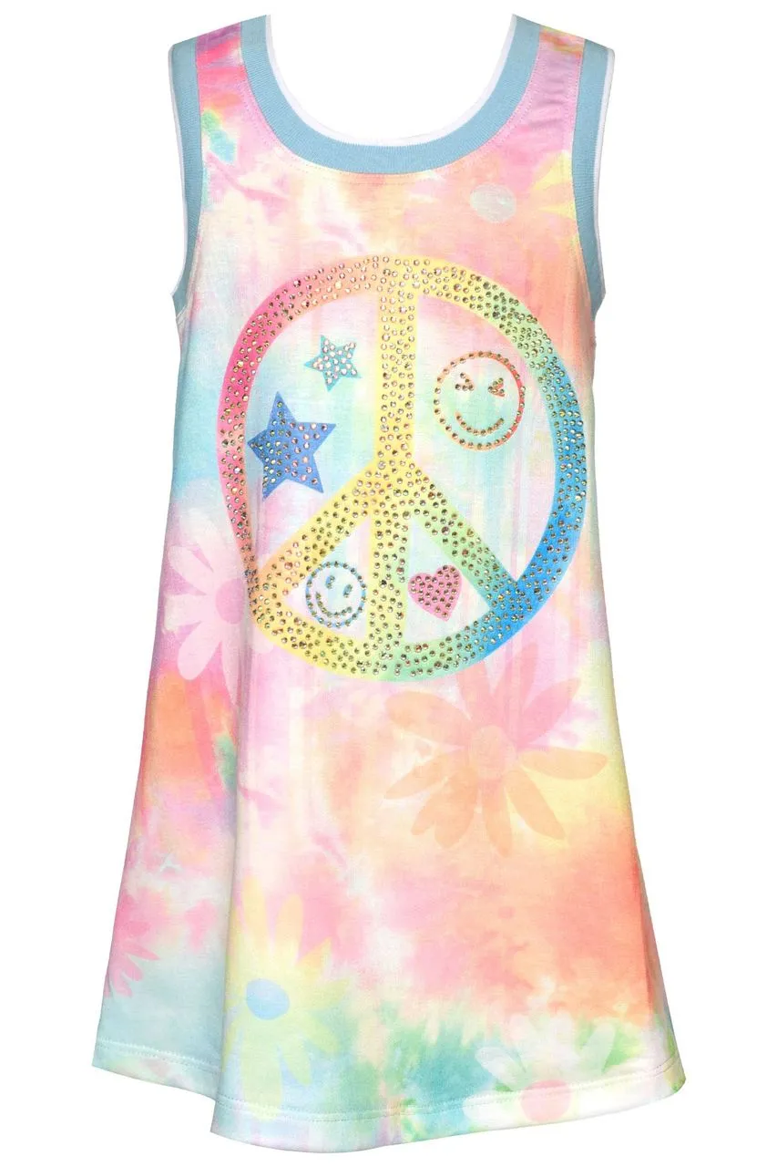 GBY Peace Sign Dress with Sparkles