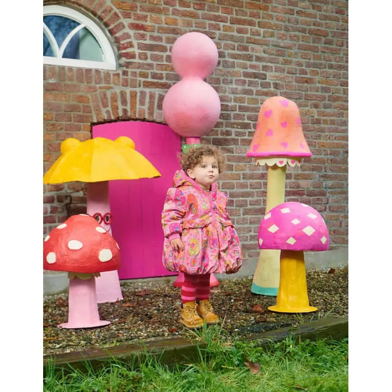 Girls Pink Fairy Robots Coat