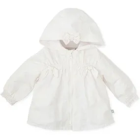 Girls White Bow Jacket