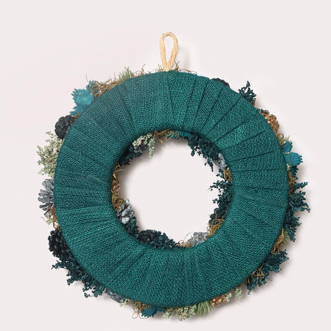 Gold Pinecone Wreath