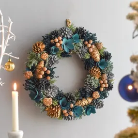 Gold Pinecone Wreath