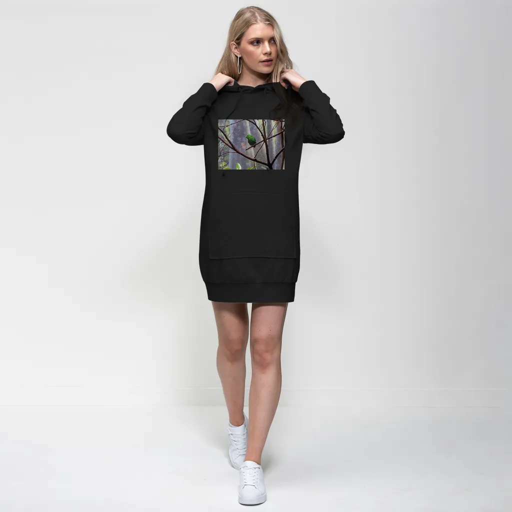 Green Bird Premium Adult Hoodie Dress