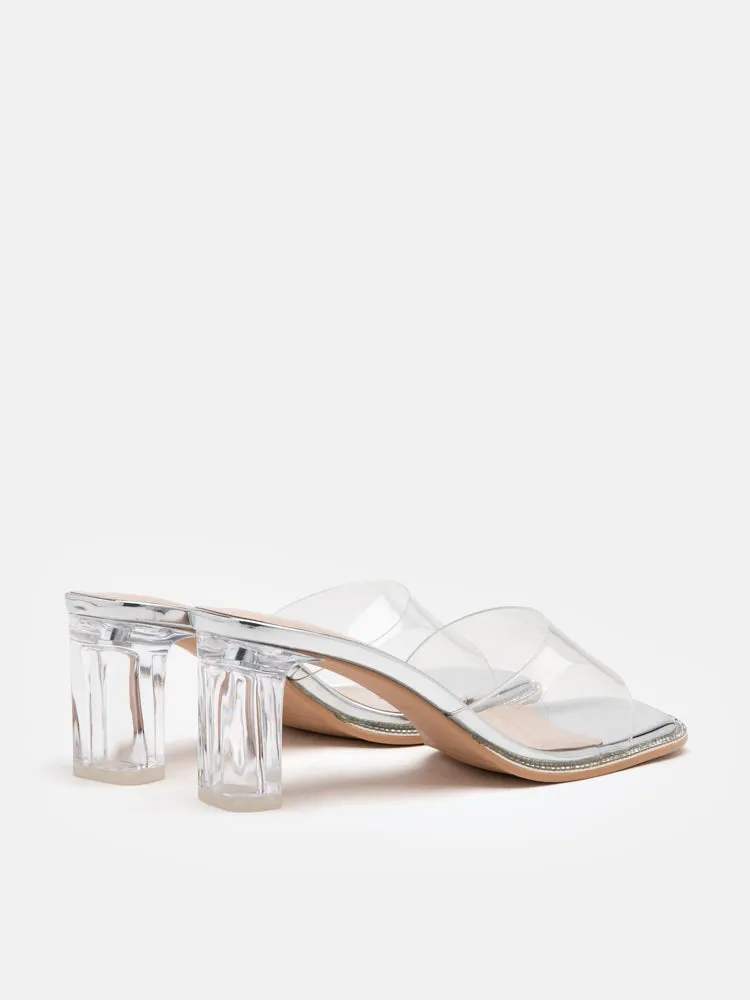 Gwen Jelly Mule Heels