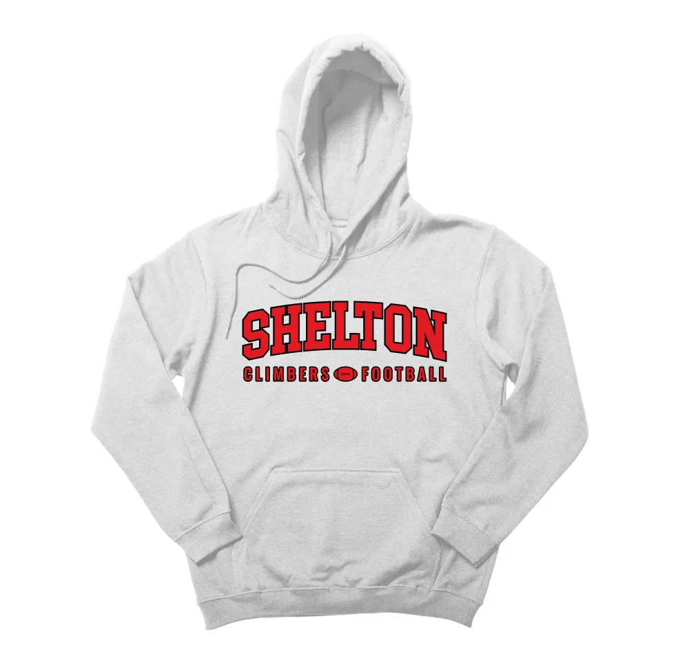 Half Football Helmet Shelton Climbers Football Red Hoodie