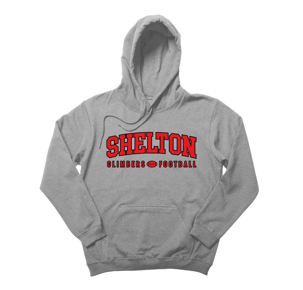 Half Football Helmet Shelton Climbers Football Red Hoodie