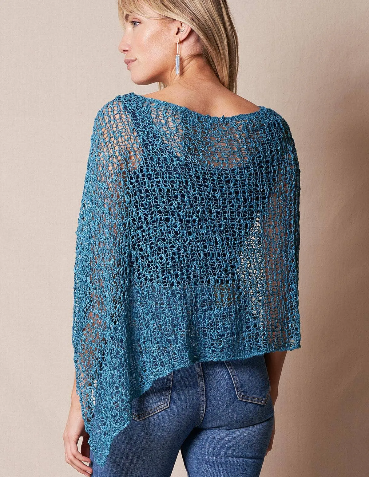 Handwoven Riva Knit Poncho