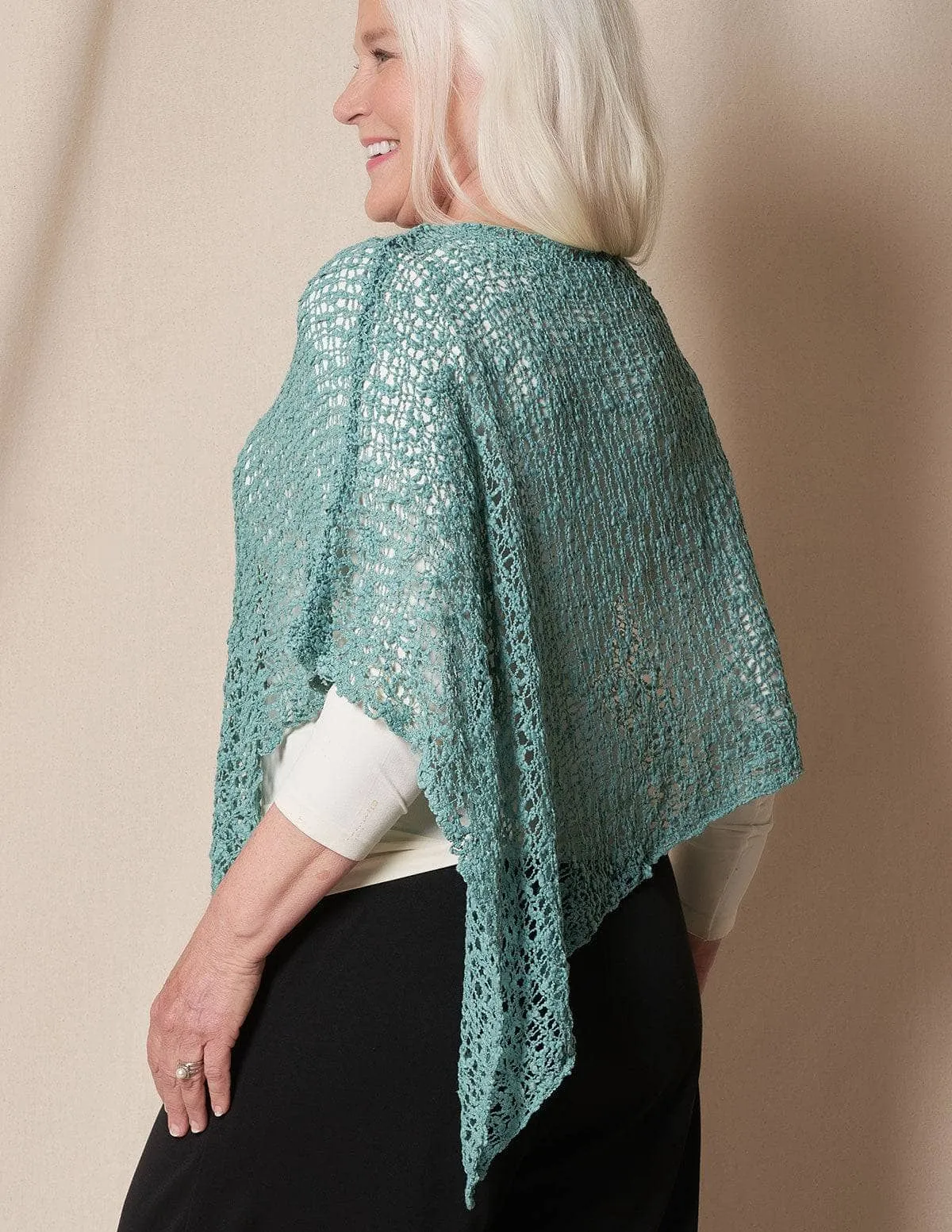 Handwoven Riva Knit Poncho