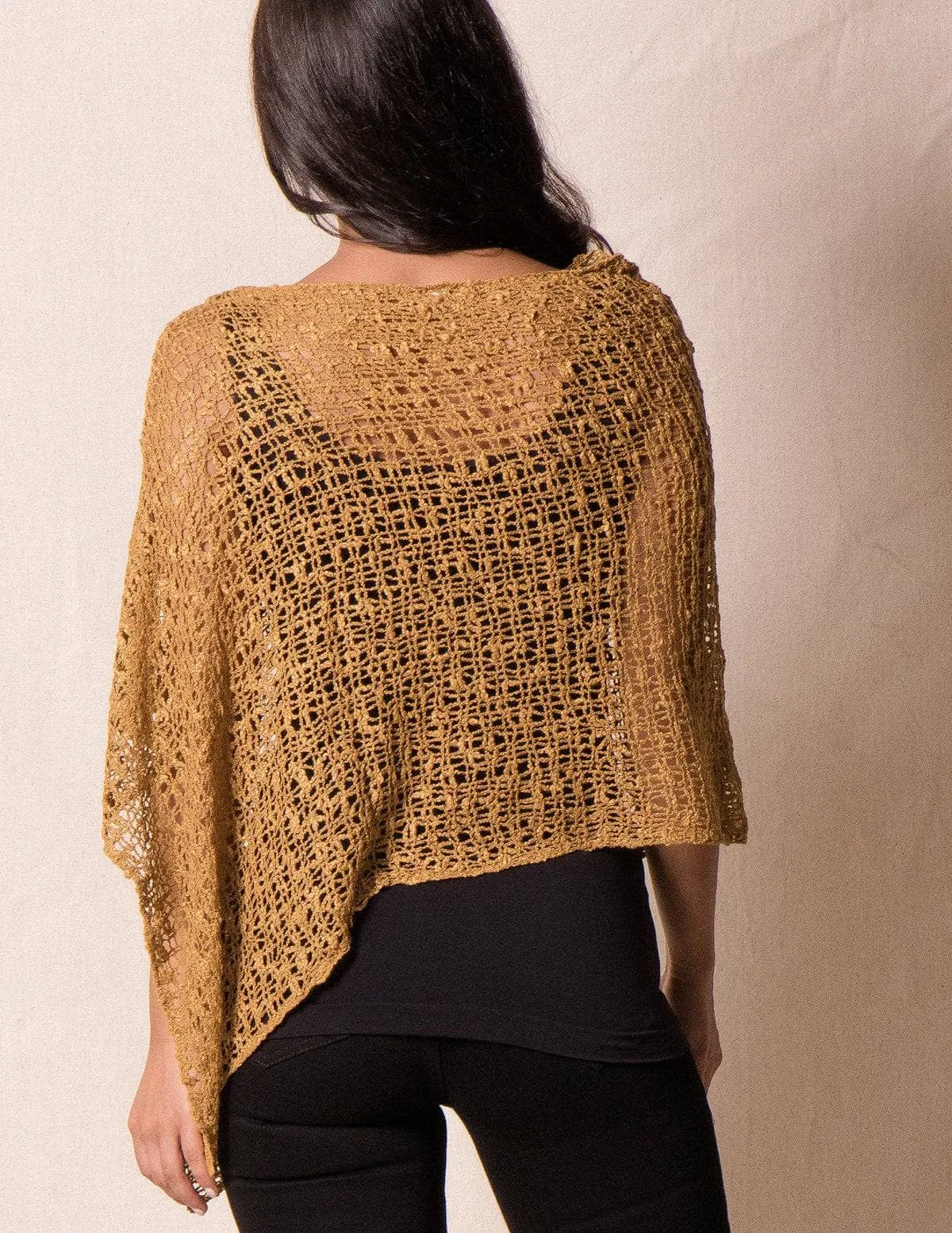 Handwoven Riva Knit Poncho