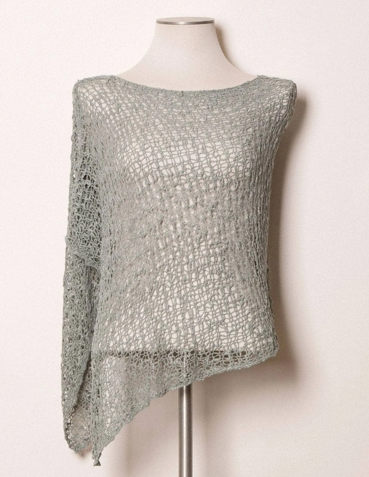 Handwoven Riva Knit Poncho