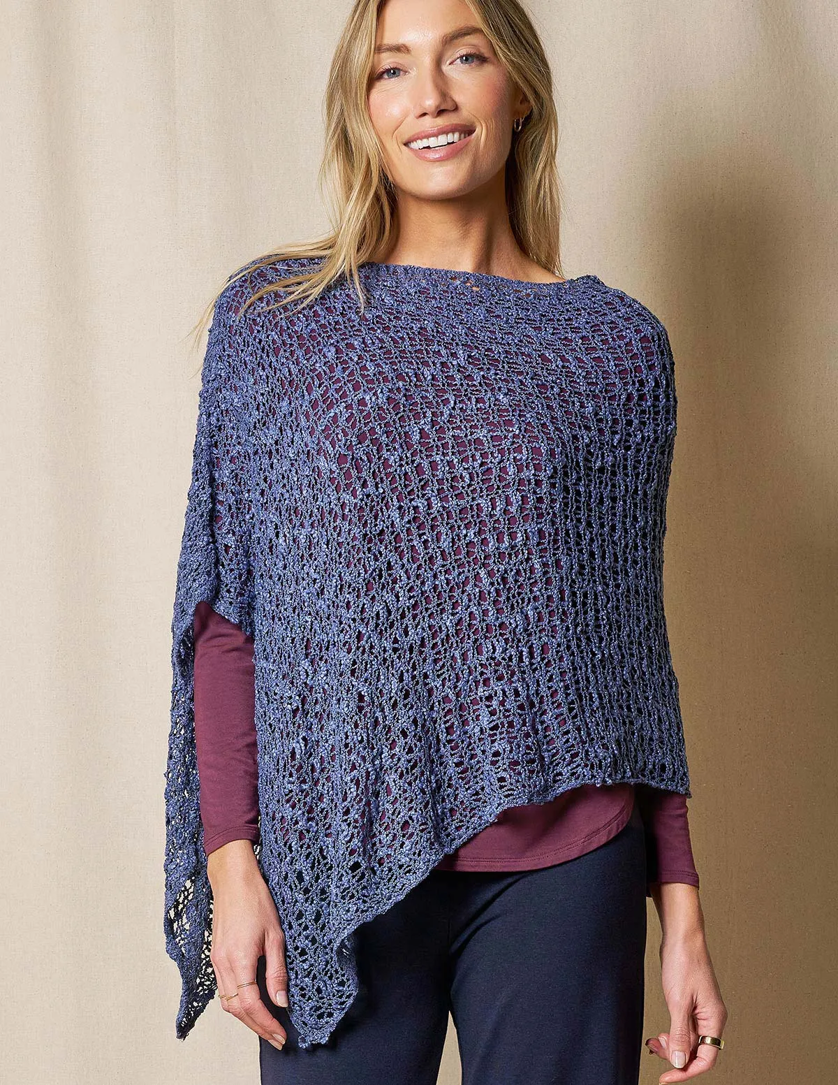 Handwoven Riva Knit Poncho