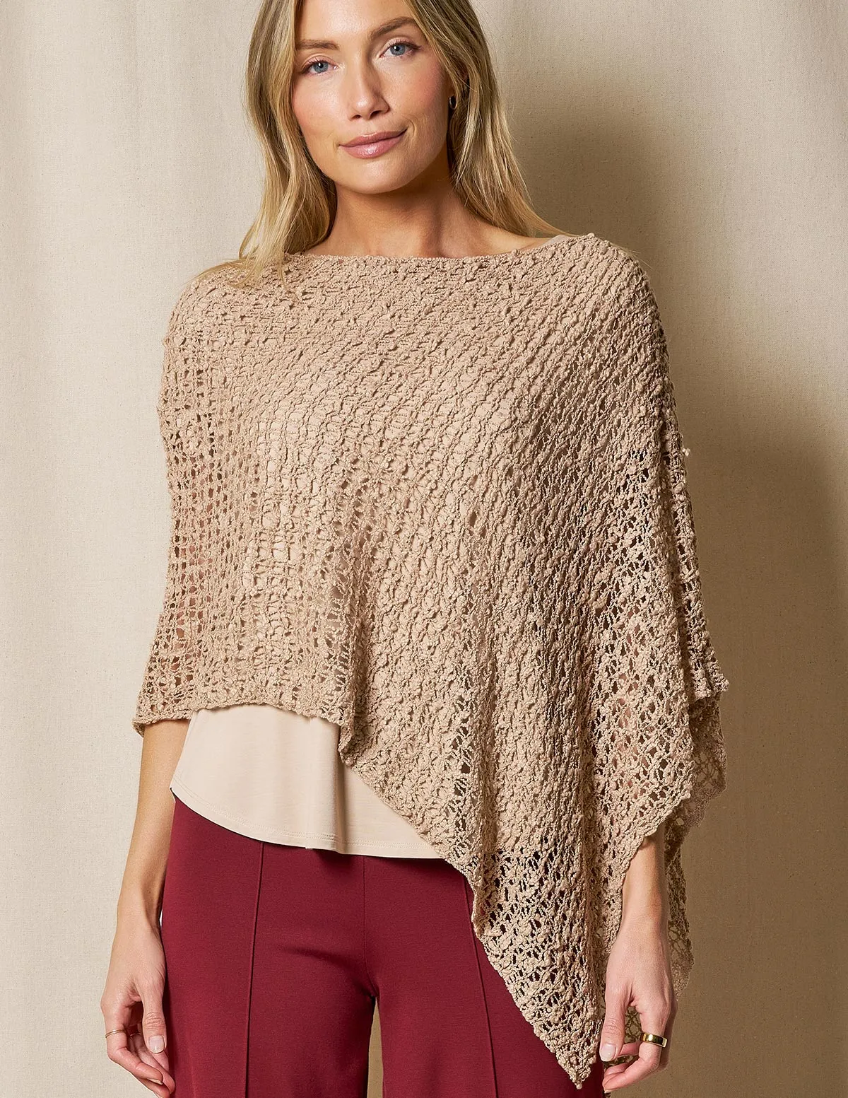 Handwoven Riva Knit Poncho