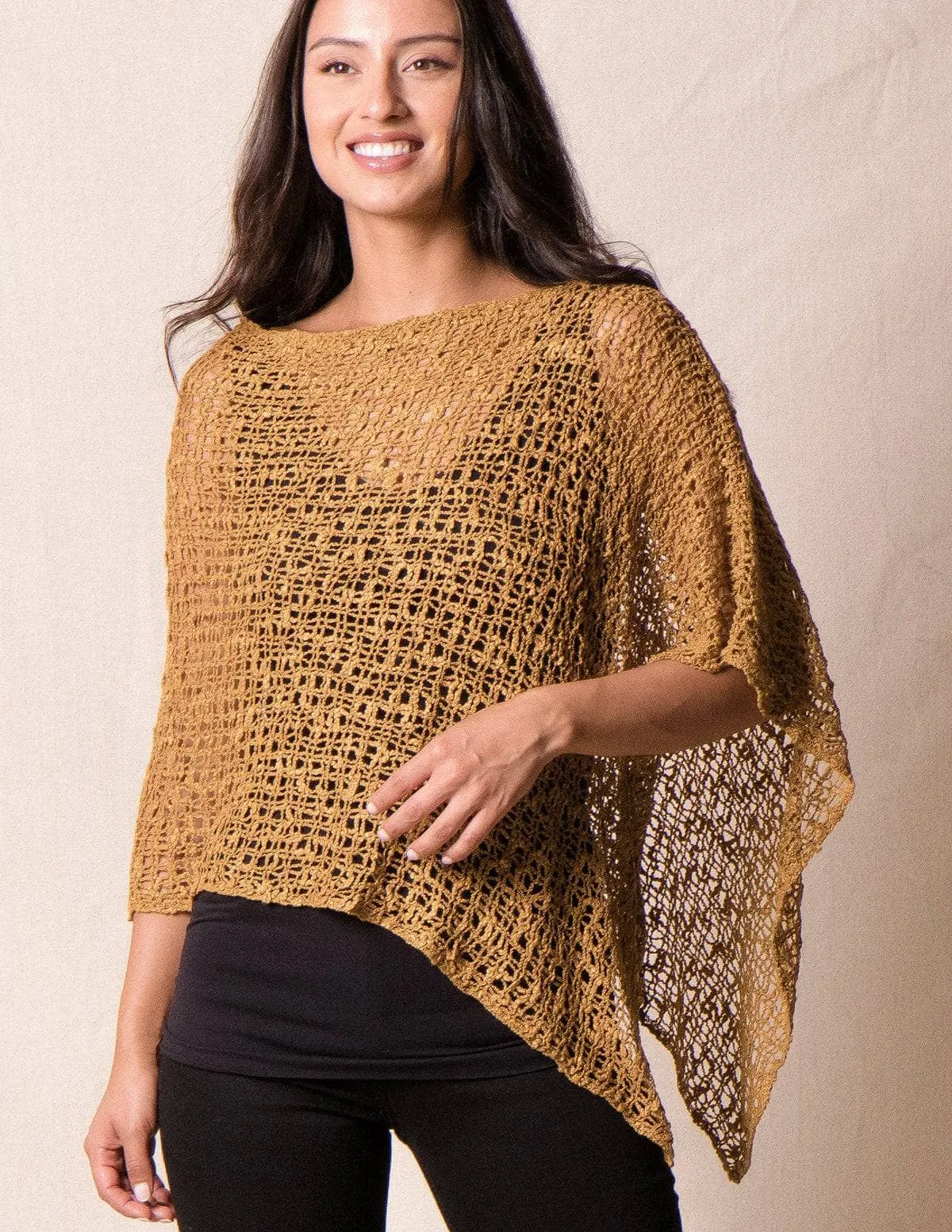 Handwoven Riva Knit Poncho