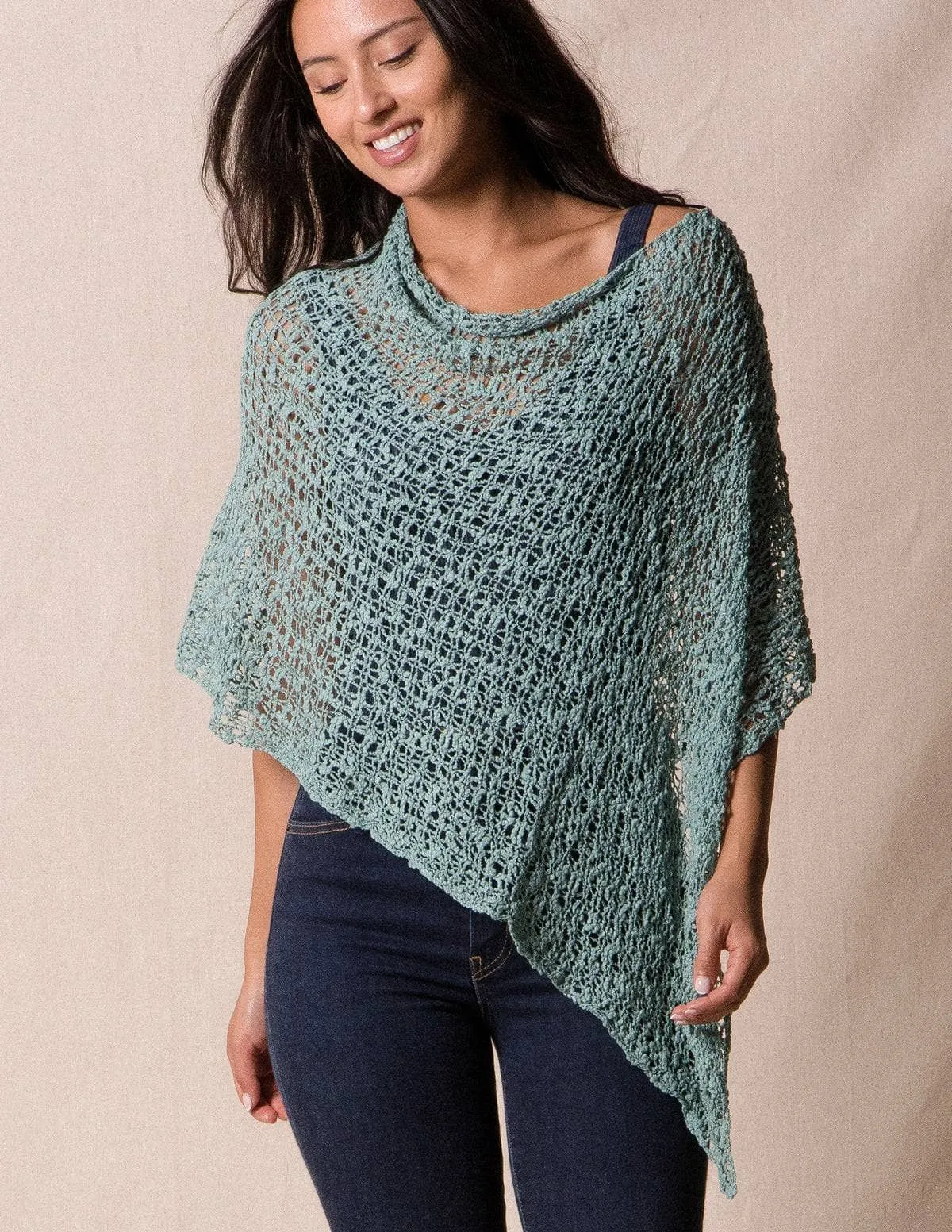 Handwoven Riva Knit Poncho