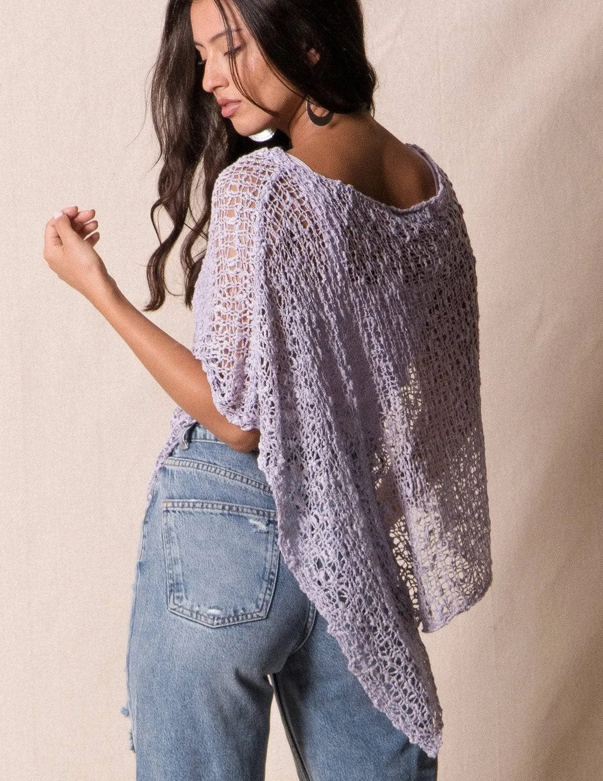 Handwoven Riva Knit Poncho