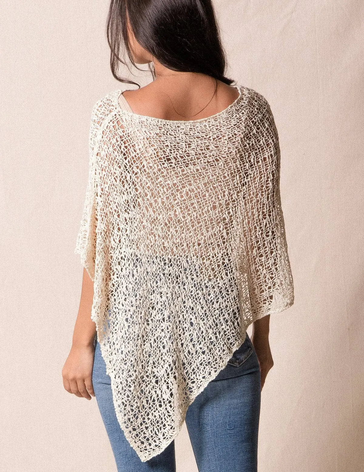 Handwoven Riva Knit Poncho