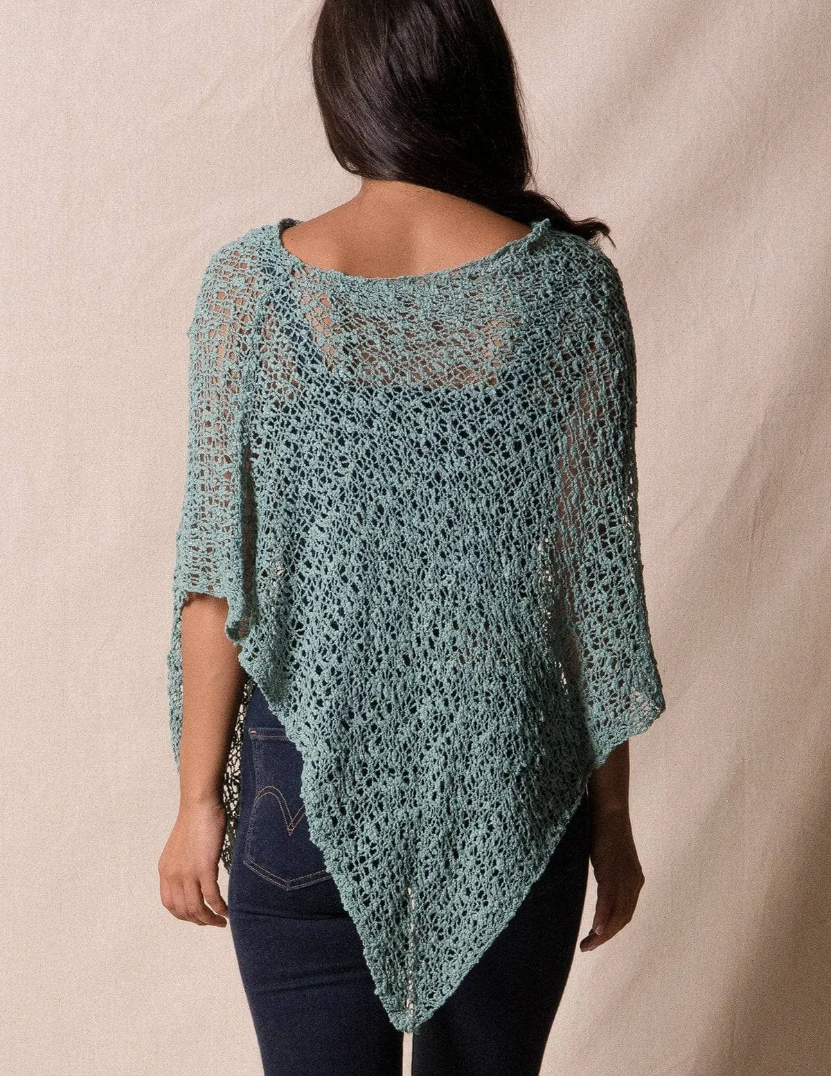 Handwoven Riva Knit Poncho