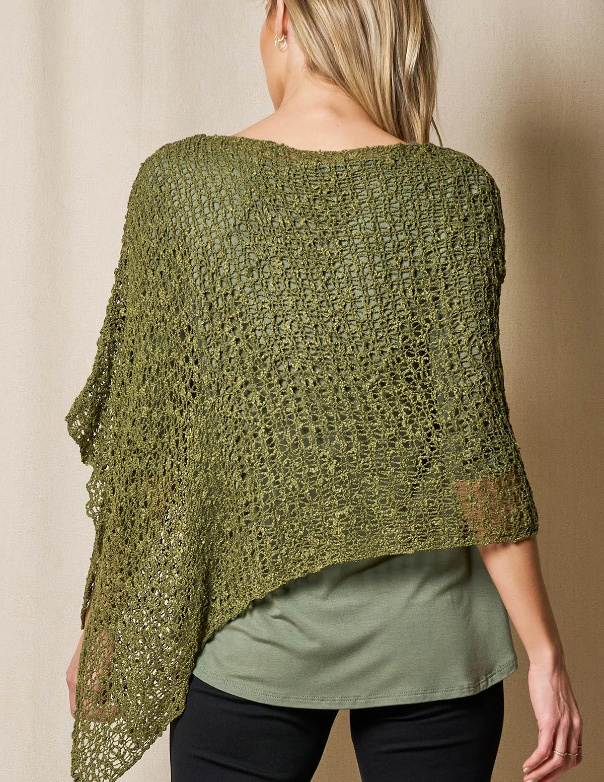 Handwoven Riva Knit Poncho