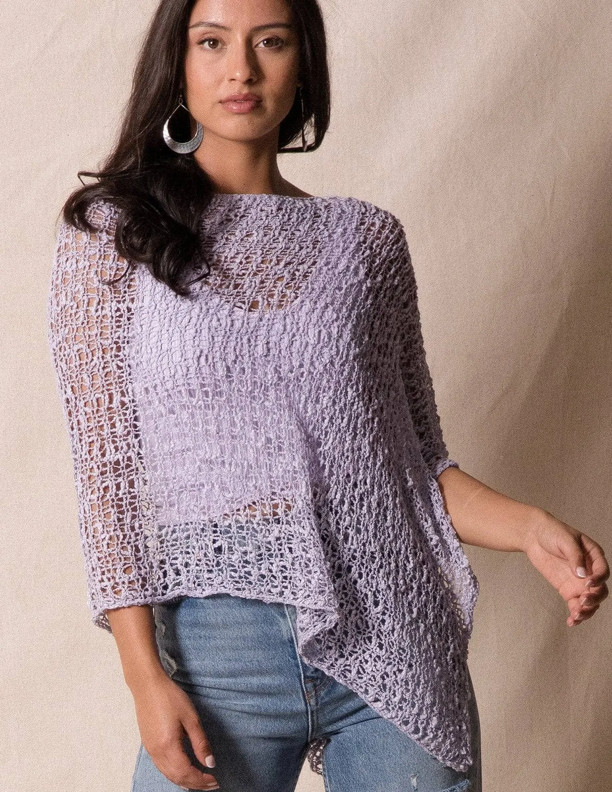 Handwoven Riva Knit Poncho