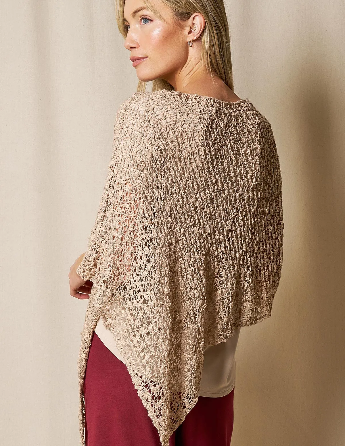 Handwoven Riva Knit Poncho