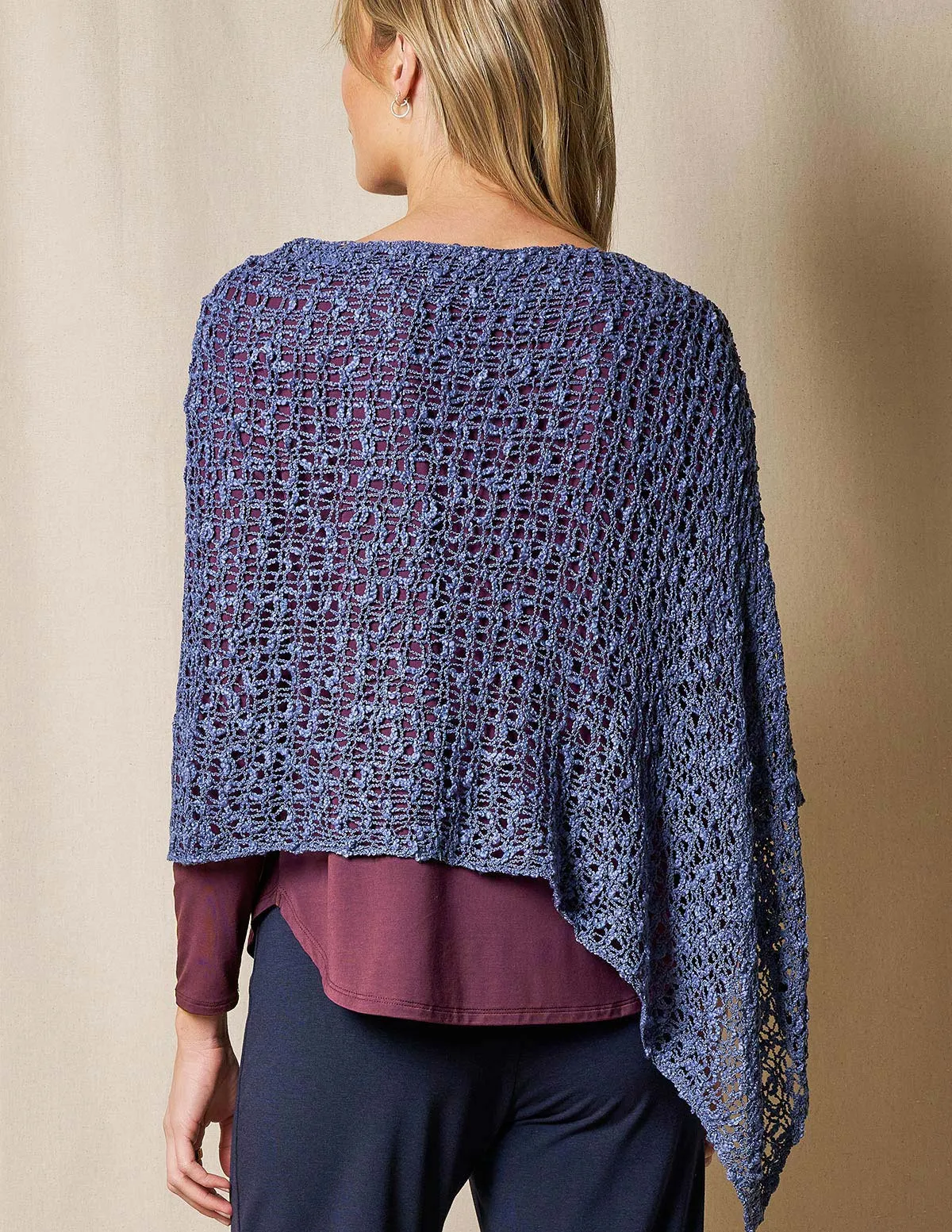 Handwoven Riva Knit Poncho