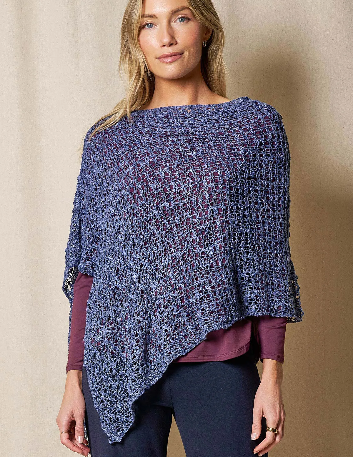 Handwoven Riva Knit Poncho