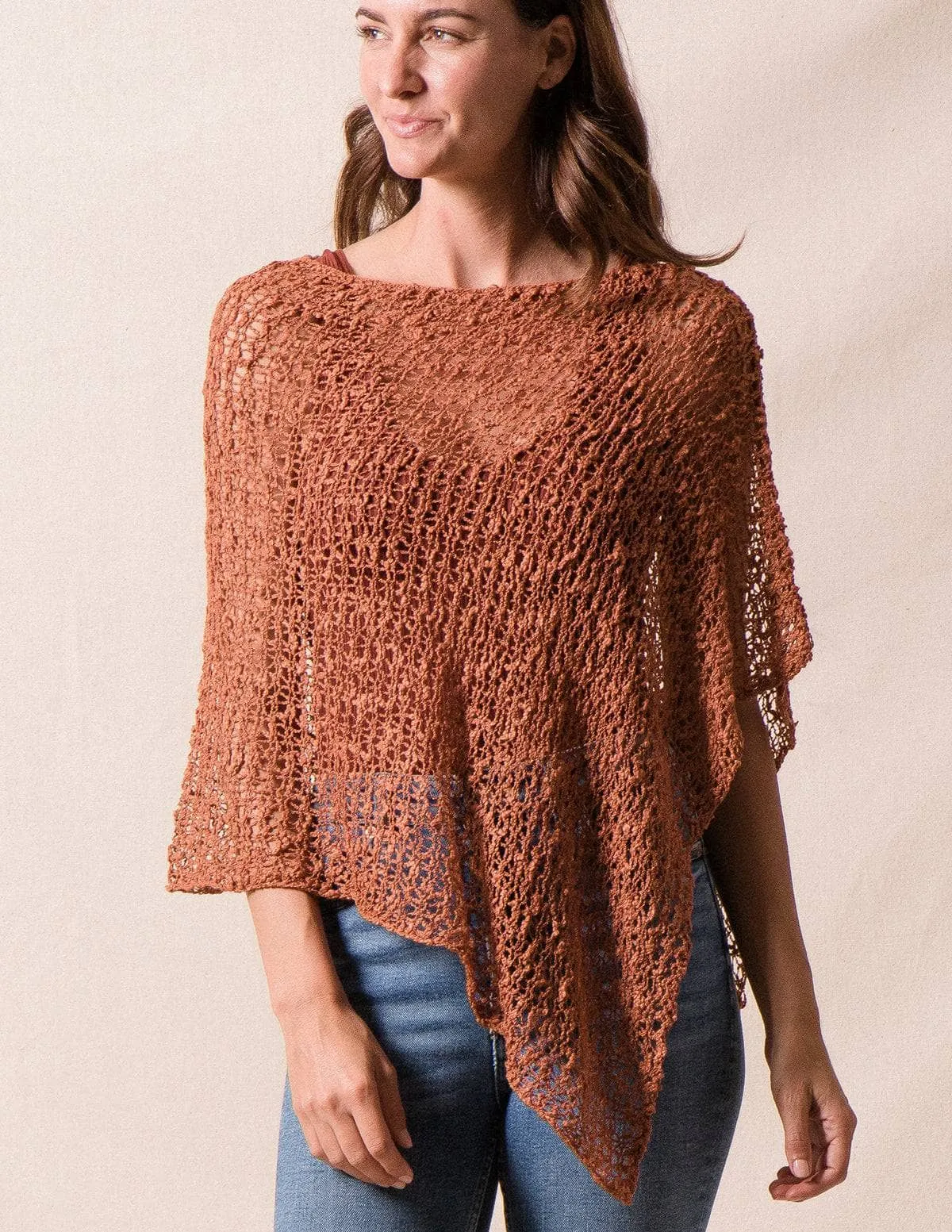 Handwoven Riva Knit Poncho