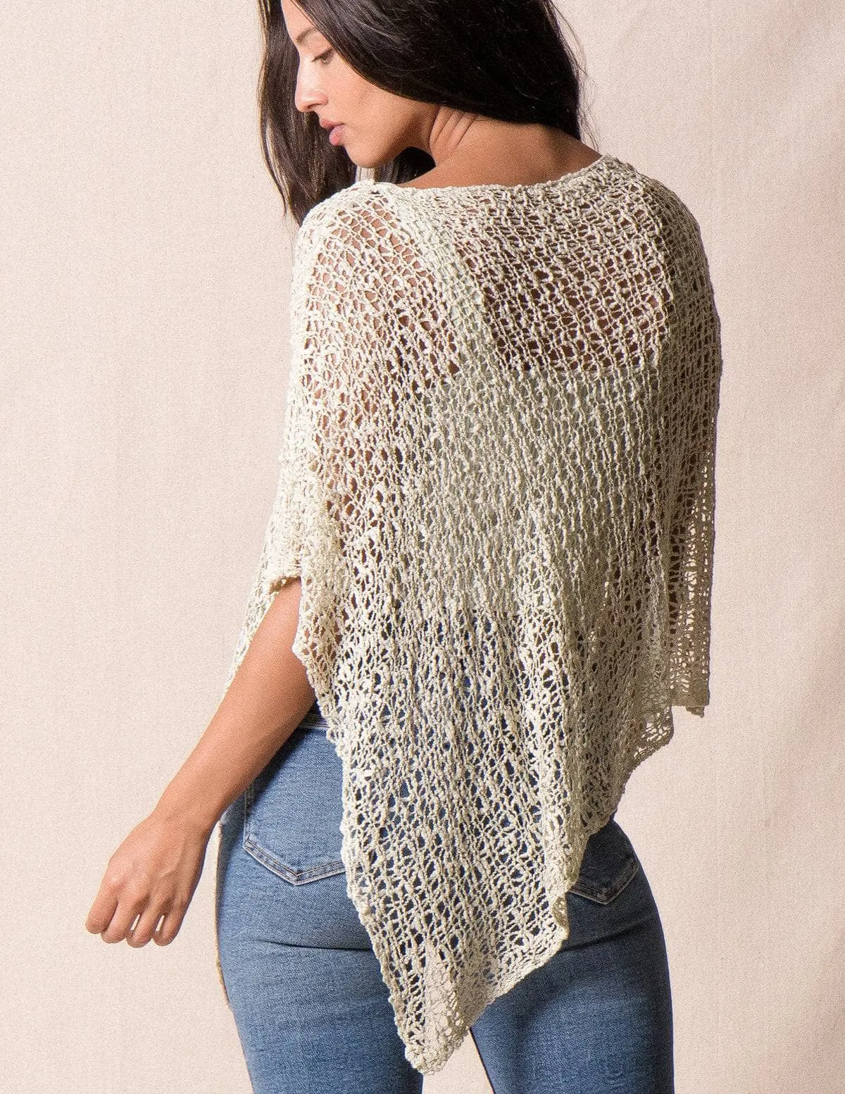 Handwoven Riva Knit Poncho