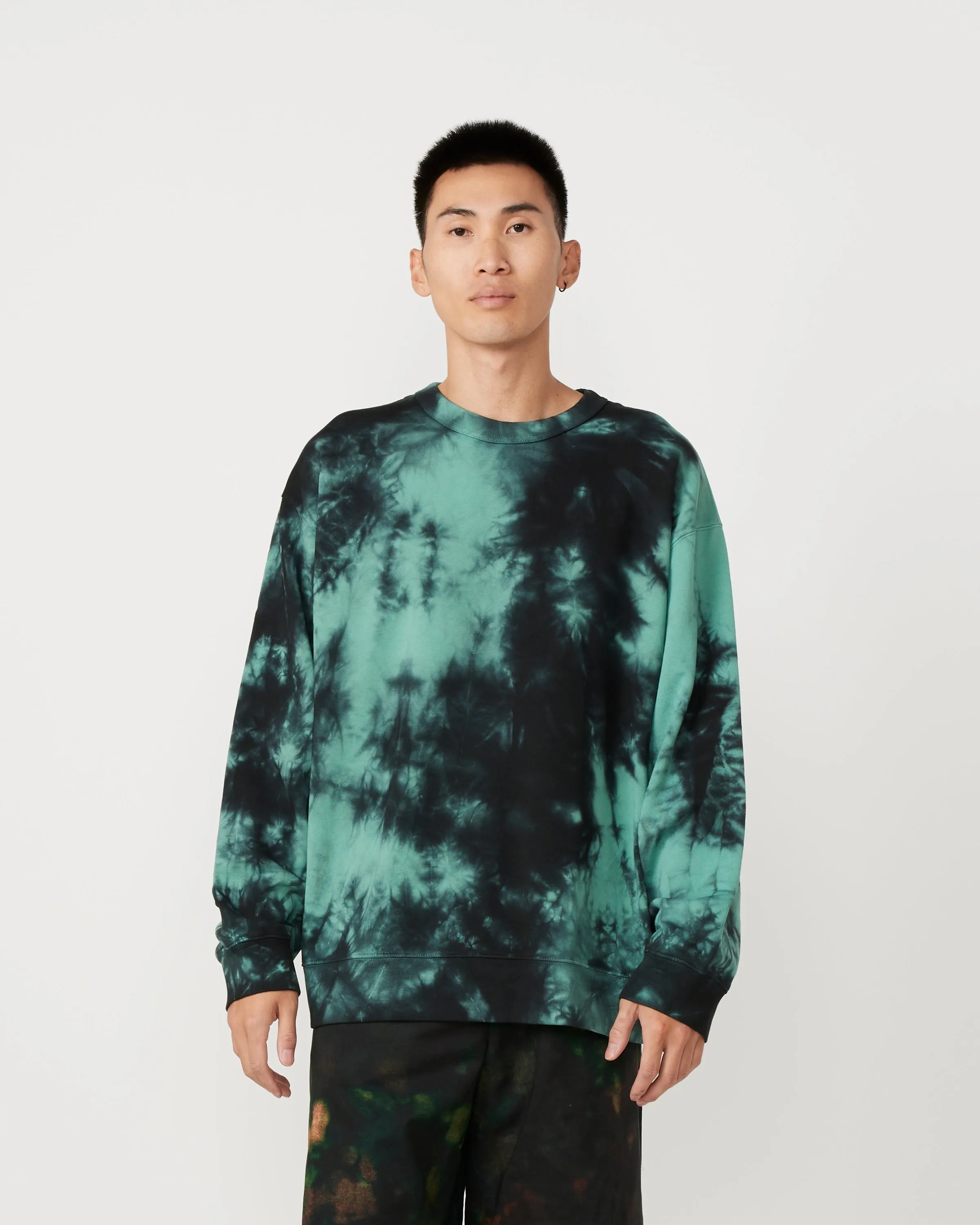 Hax Tie Dyed Sweater in Bottle