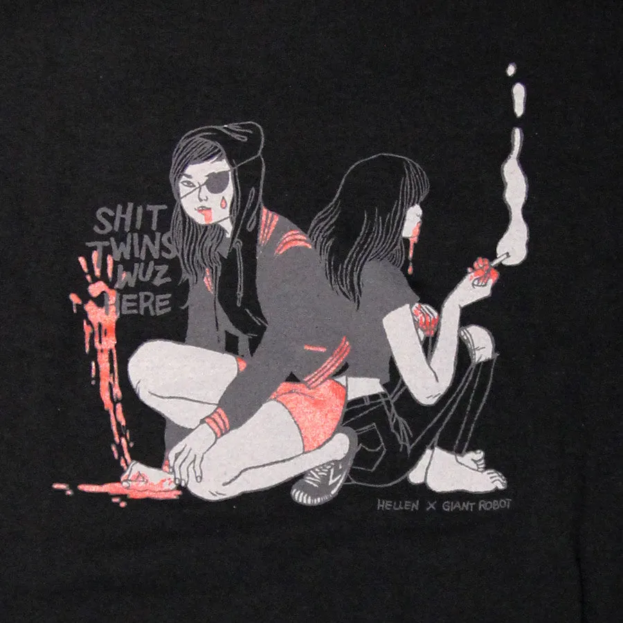 Hellen Jo x Giant Robot - Shit Twins T-shirt (Black)