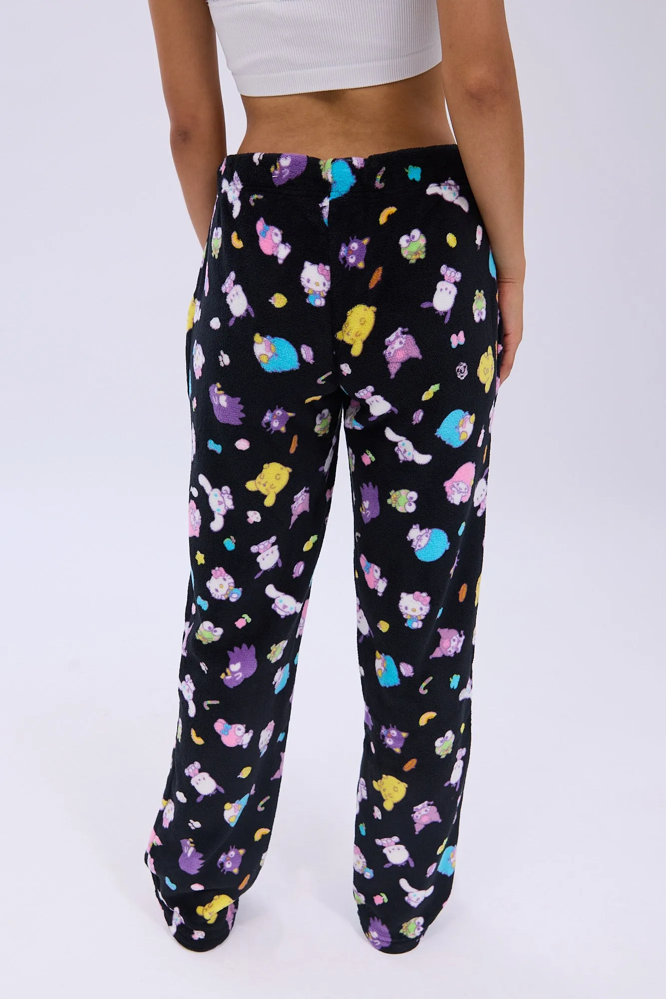 Hello Kitty Printed Plush Pajama Pants