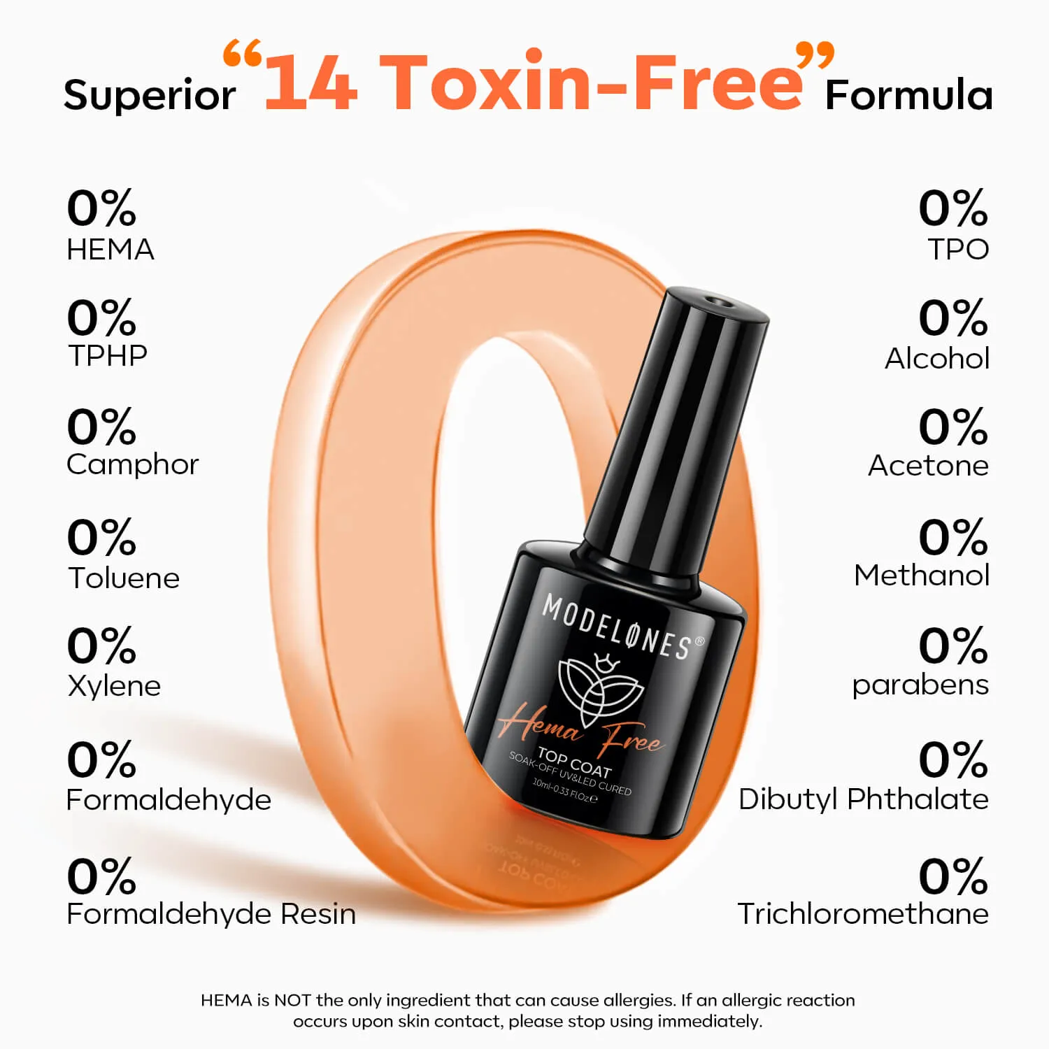 Hema-Free Top & Base Coat 10ml