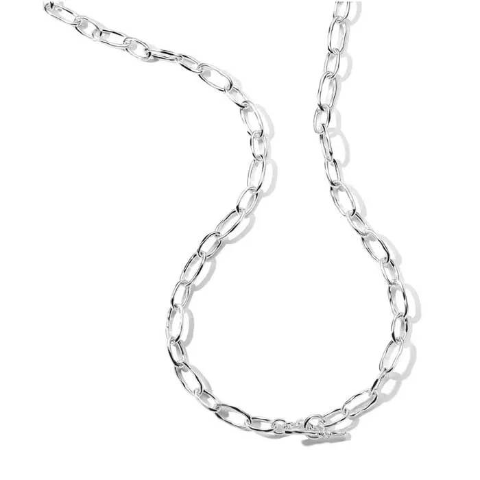 Ippolita 35" Classico Faceted Oval Link Necklace in Sterling Silver