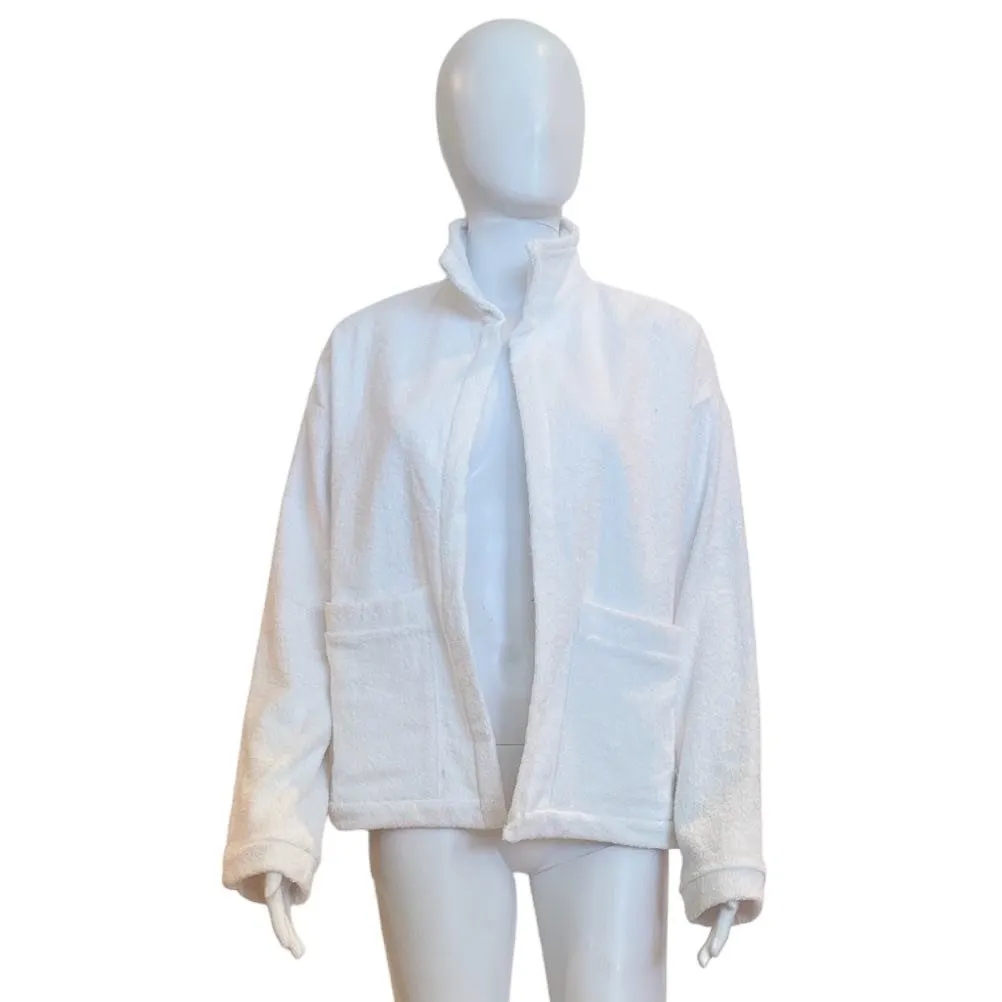 Iris Towel Terry Jacket | White