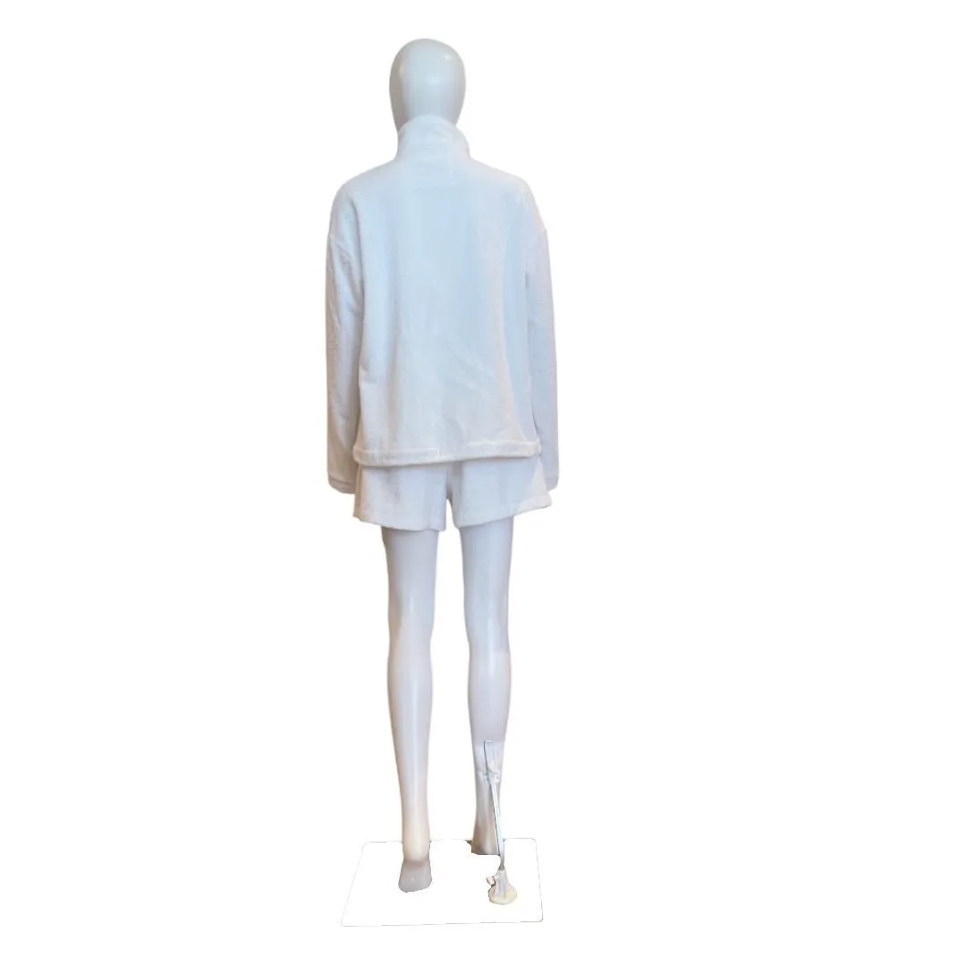 Iris Towel Terry Jacket | White