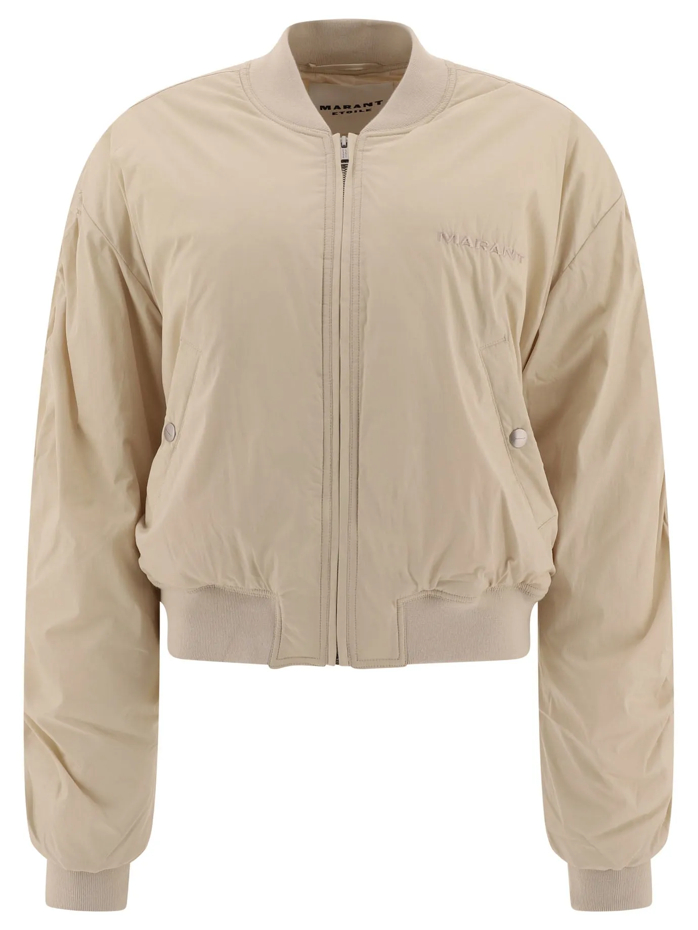 ISABEL MARANT ETOILE Chic Beige Bomber Jacket with Relaxed Fit