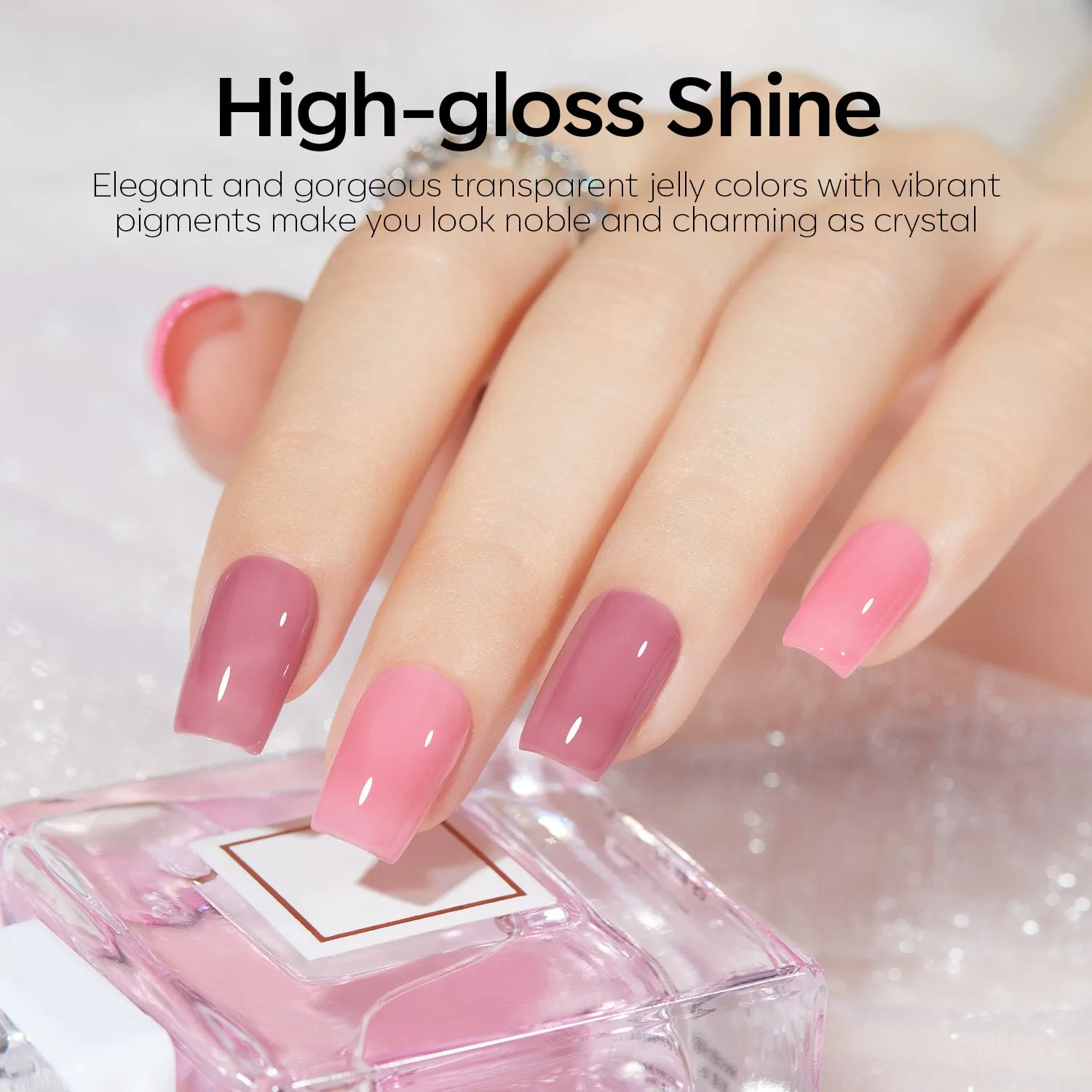 Jelly Chic - 6 Shades Gel Nail Polish Set