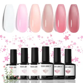 Jelly Chic - 6 Shades Gel Nail Polish Set