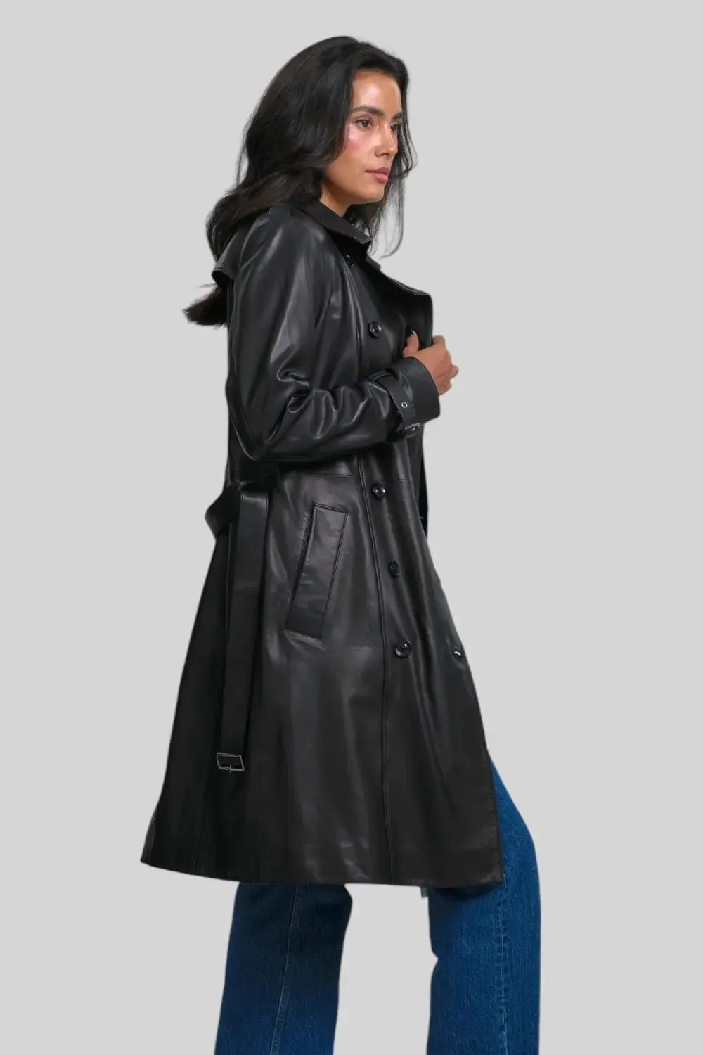 Juliette Nappa Leather Coat