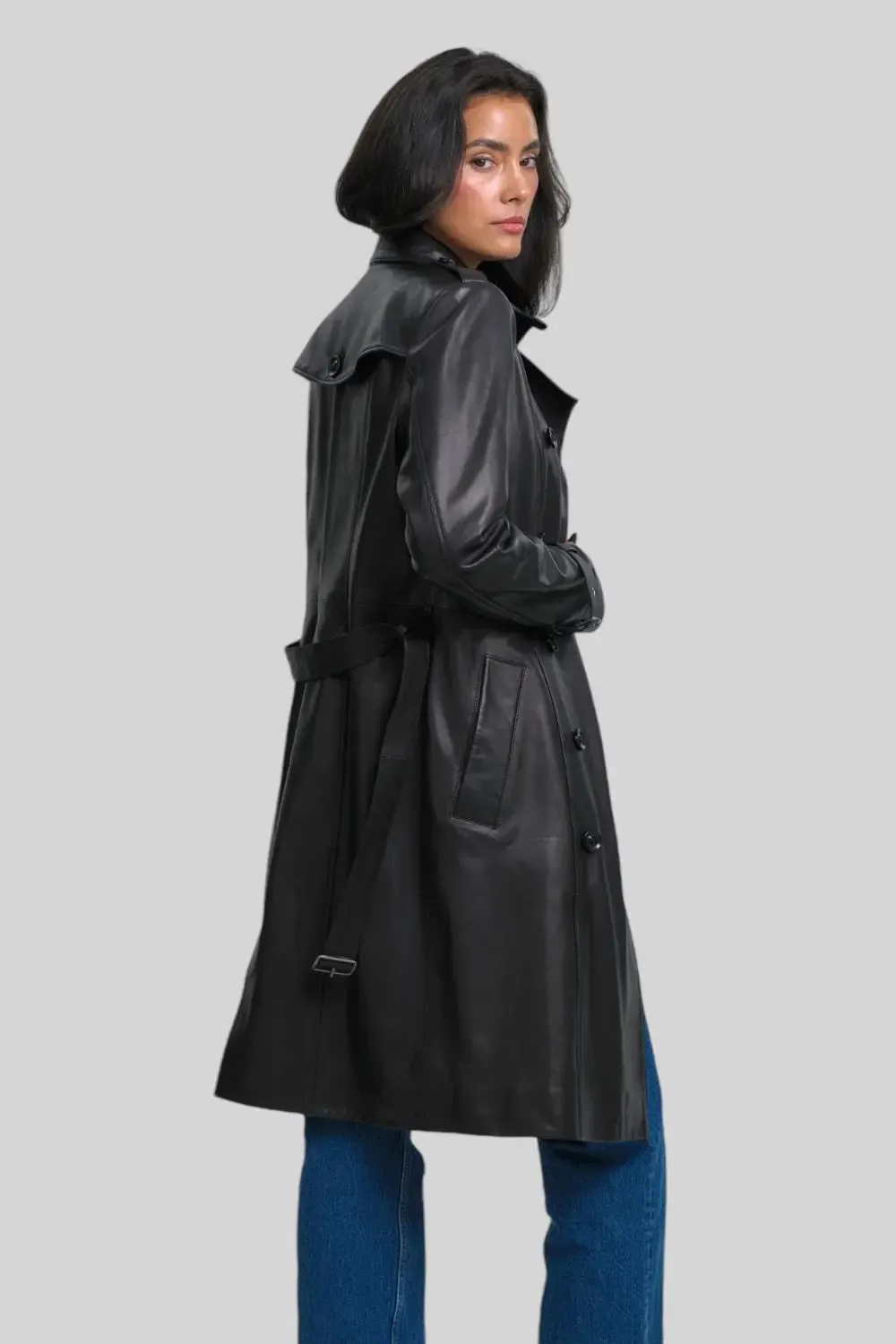 Juliette Nappa Leather Coat