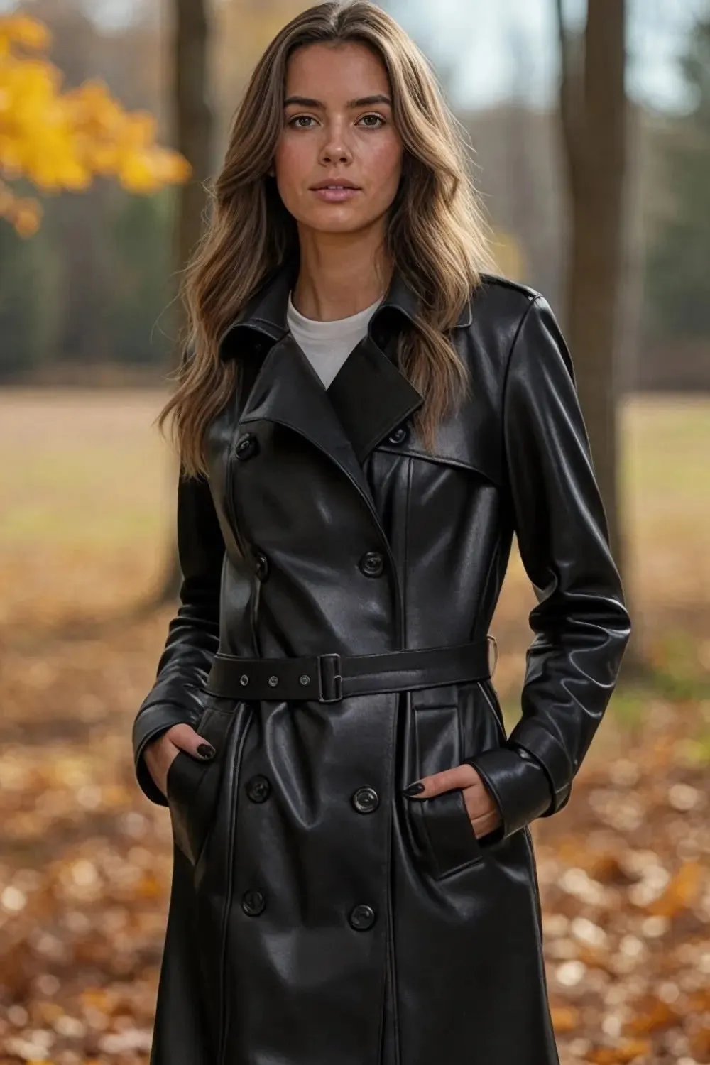 Juliette Nappa Leather Coat